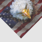 ギフトラップ用の米国国旗とイーグルの組織 薄葉紙 (詳細)