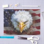 ギフトラップ用の米国国旗とイーグルの組織 薄葉紙 (クラフト)