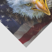 ギフトラップ用の米国国旗とイーグルの組織 薄葉紙 (詳細)