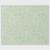 ギフトラップ紙、プレーンなシルエットのセージ離れ付き。 ラッピングペーパー (フラット)