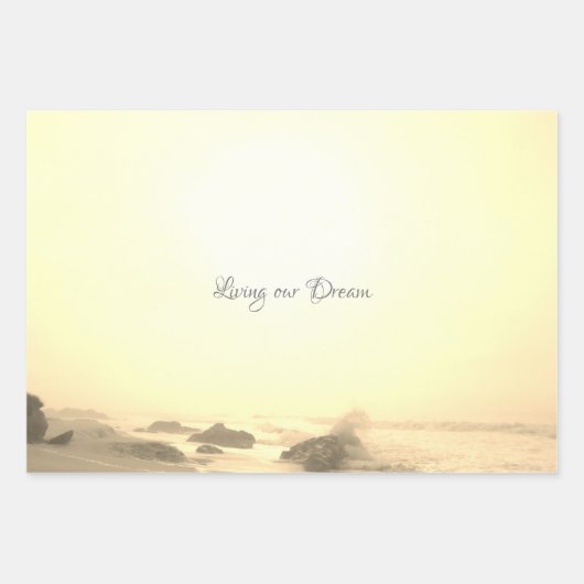 ギフトラップ結婚のロマンスデザイン ラッピングペーパーシート (正面)