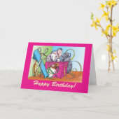 ギフトラップ誕生日 カード (黄色い花)