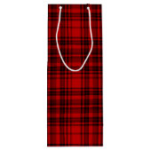 ギフトラップ赤市松模様にプライド ワインギフトバッグ (裏面)