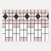 ギフトラップ3ヴィンテージスタイル，デコ，新しい,クリスマス ラッピングペーパーシート (正面2)