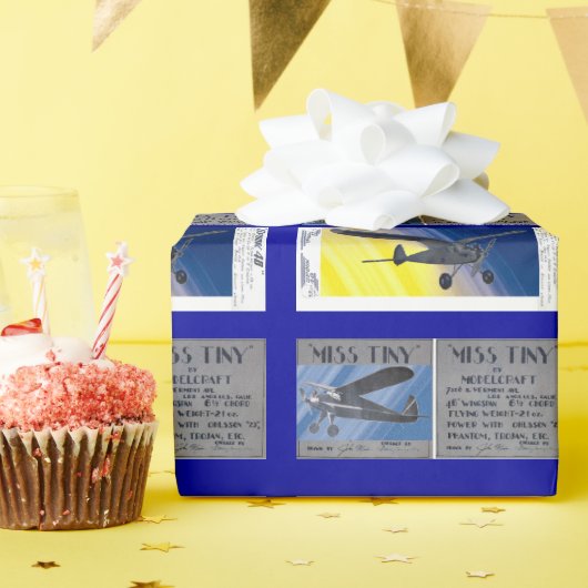 ギフトラップ – アンティークモデル飛行機 (誕生日パーティー)