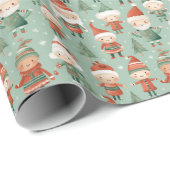 ギフトラップ – クリスマス小妖精や小人#01 (ロールコーナー)