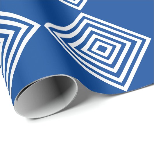 ギフトラップ – 同心円ホワイトダイヤモンドの形状 (ロールコーナー)