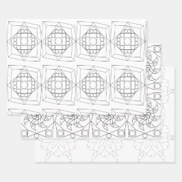 ギフトラップ – 色に3つのマンダラパターン(v.2)