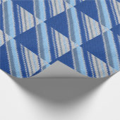 ギフトラップ – 青い編みストライプ針 (角)