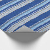 ギフトラップ – 青い編みストライプ針 (角)