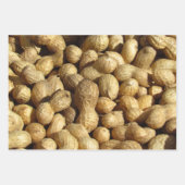 ギフトラップ- 3サイズのピーナッツ ラッピングペーパーシート (正面3)