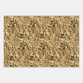 ギフトラップ- 3サイズのピーナッツ ラッピングペーパーシート (正面2)