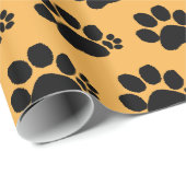 ギフトラップ – Polydactyl Pawオレンジ色に印刷 (ロールコーナー)
