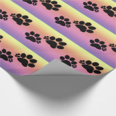 ギフトラップ – Polydactyl Paw Prints on Rainbow (角)