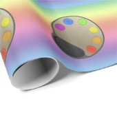 ギフトラップ – Rainbow背景のペインターパレット (ロールコーナー)
