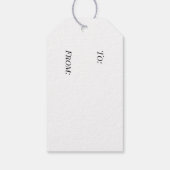 ギフトラベルとの間の英国連合ジャック国旗 ギフトタグ (裏面)