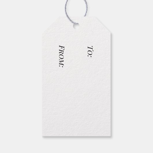 ギフトラベルとの間の英国連合ジャック国旗 ギフトタグ (裏面)