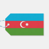 ギフトラベルとアゼルバイジャン国旗 ギフトタグ (裏面横)