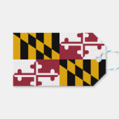 ギフトラベルとアメリカ合衆国メリーランド州州 ギフトタグ (正面(横))