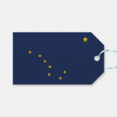 ギフトラベルとアラスカ州旗 ギフトタグ (正面(横))