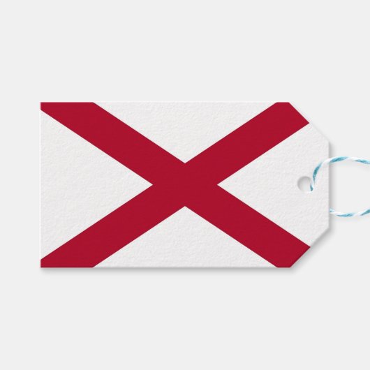 ギフトラベルとアラバマ州旗 ギフトタグ (正面(横))