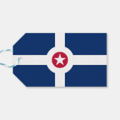 ギフトラベルとインディアナポリス州旗 ギフトタグ (裏面横)