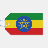 ギフトラベルとエチオピア国旗 ギフトタグ (裏面横)