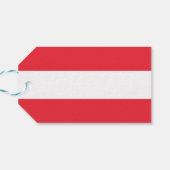 ギフトラベルとオーストリア国旗 ギフトタグ (裏面横)