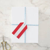 ギフトラベルとオーストリア国旗 ギフトタグ (より糸つき)