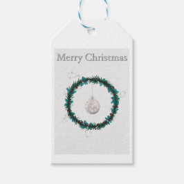 ギフトラベルとクリスマスイラストレーション ギフトタグ