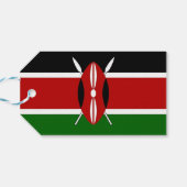 ギフトラベルとケニア国旗 ギフトタグ (裏面横)