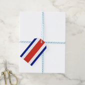 ギフトラベルとコスタリカ国旗 ギフトタグ (より糸つき)