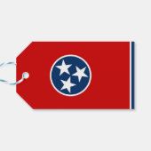 ギフトラベルとテネシー州旗州,アメリカ ギフトタグ (裏面横)