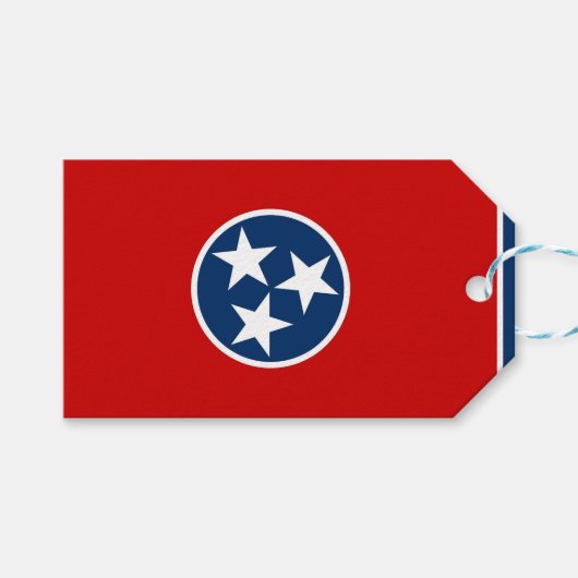 ギフトラベルとテネシー州旗州,アメリカ ギフトタグ (正面(横))