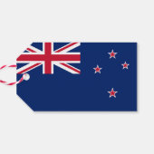 ギフトラベルとニュージーランド国旗 ギフトタグ (裏面横)