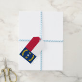 ギフトラベルとノースカロライナ州旗州(米国) ギフトタグ (より糸つき)