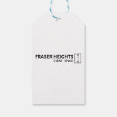 ギフトラベルとブルー&ホワイトTwine ギフトタグ (裏面)