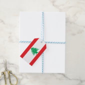 ギフトラベルとレバノン国旗 ギフトタグ (より糸つき)