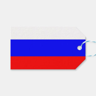 ギフトラベルとロシア国旗 ギフトタグ