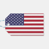 ギフトラベルと米国国旗 ギフトタグ (裏面横)