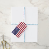 ギフトラベルと米国国旗 ギフトタグ (より糸つき)