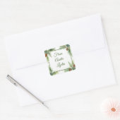 ギフトラベルのクリスマス スクエアシール (封筒)