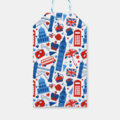 ギフトラベルのシンボルのロンドン ギフトタグ (裏面)