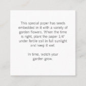 ギフトラベルの指示 スクエア名刺 (正面)