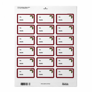 ギフトラベルをホリー ラベル