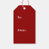 ギフトラベルイエスがクリスマスの赤/白の理由 ギフトタグ (裏面)