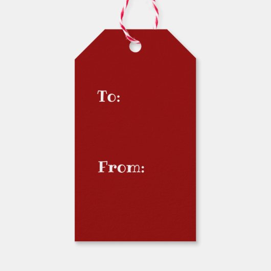 ギフトラベルイエスがクリスマスの赤/白の理由 ギフトタグ (裏面)