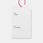 ギフトラベルイースター蝶カスタムイニシャル ギフトタグ (裏面)