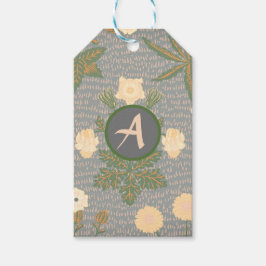 ギフトラベルウィリアムカスタムモリスイニシャル ギフトタグ