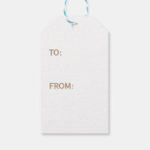 ギフトラベルカスタムイニシャルウィリアム・モリス ギフトタグ (裏面)